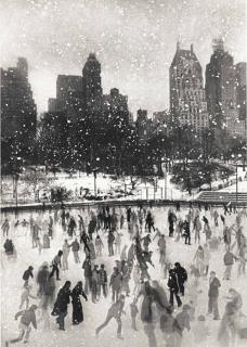 Edward Pfizenmaier - Wollman Rink, Central Park, New York, 1954