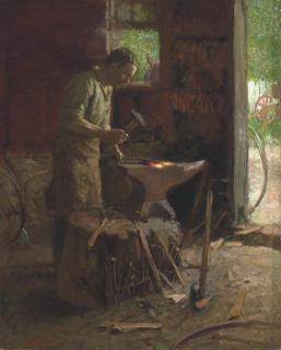 Edward Potthast - The Blacksmith