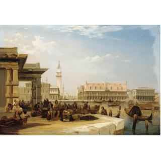Edward Pritchett - The Doge\'S Palace, From The Dogana, Venice