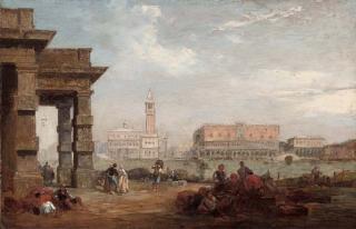 Edward Pritchett - The Doge\'s Palace from the Dogana, Venice