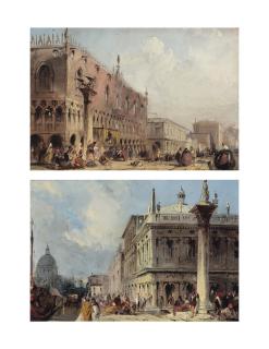 Edward Pritchett - The Doge\'s Palace, Venice; and The Biblioteca Marciana, Venice