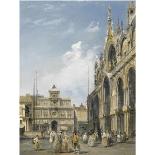 Edward Pritchett - The Entrance To The Cathedral Of San Marco, Venice