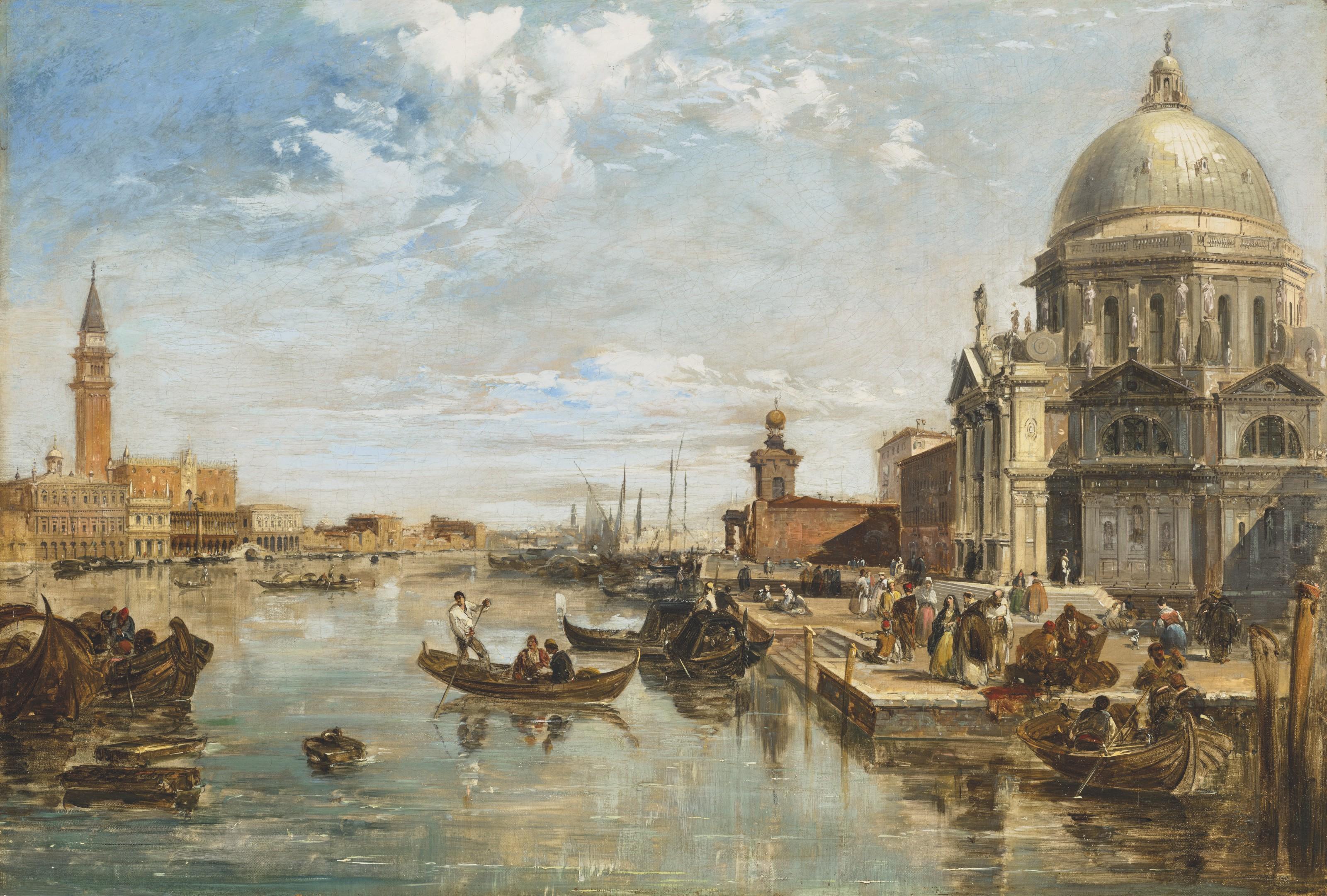 Edward Pritchett - The Grand Canal, Venice, with the Doge\'s Palace, the Dogana, and Basilica di Santa Maria della Salute
