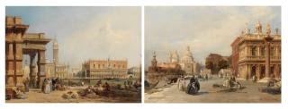Edward Pritchett - Venetian views, a pair