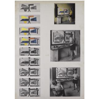 Edward Quinn - Five Story Boards By Edward Quinn, Depicting Picasso At Work, N.D. 