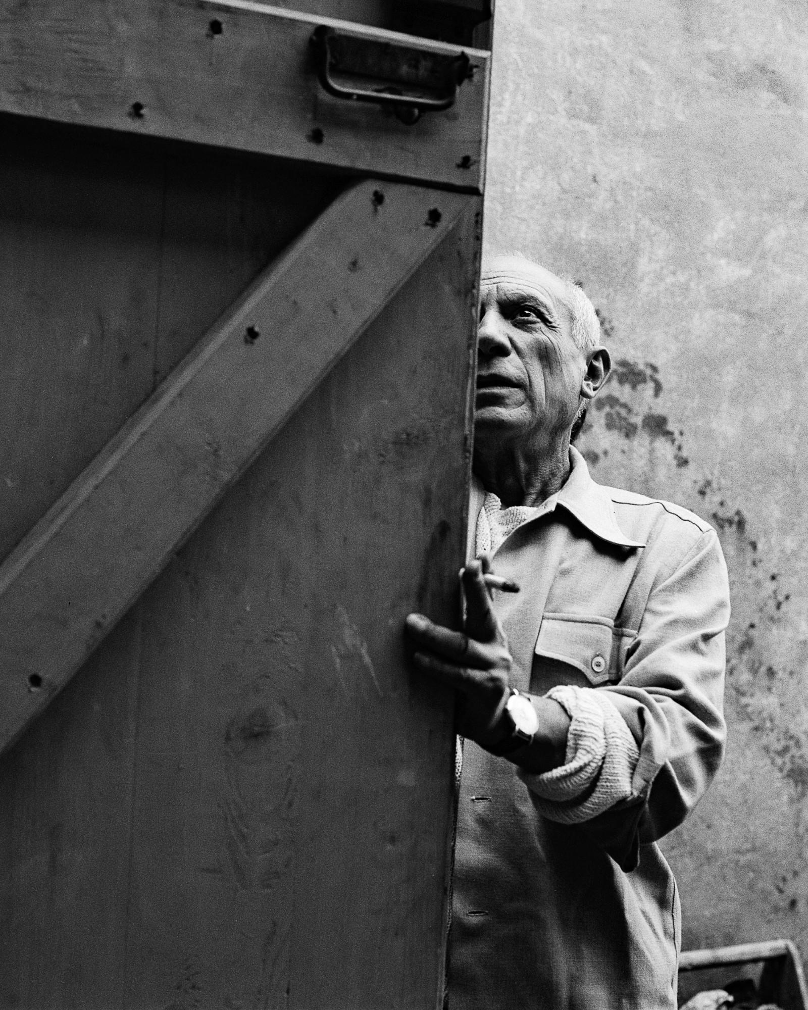 Edward Quinn - \'Pablo Picasso At The Door Of His Sculpture Studio Le Fournas, Vallauris\', 1953