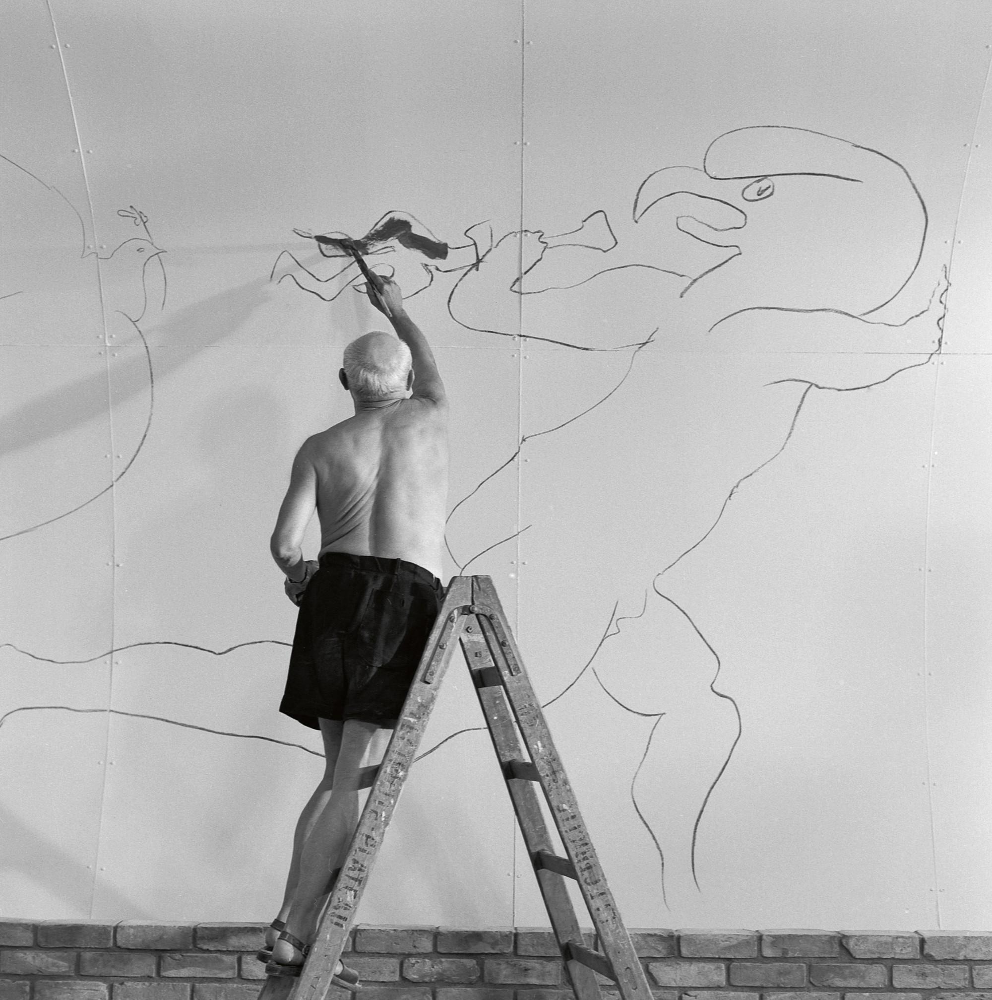 Edward Quinn - \'Pablo Picasso Working On The \