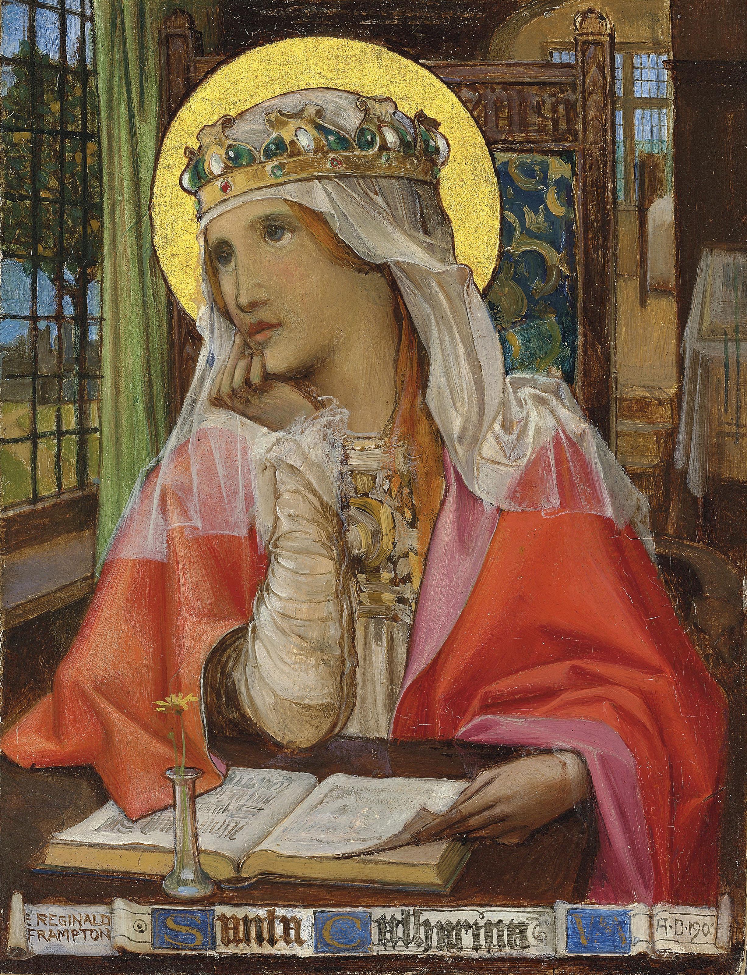 Edward Reginald Frampton, R.O.I., R.B.A. - Saint Catherine