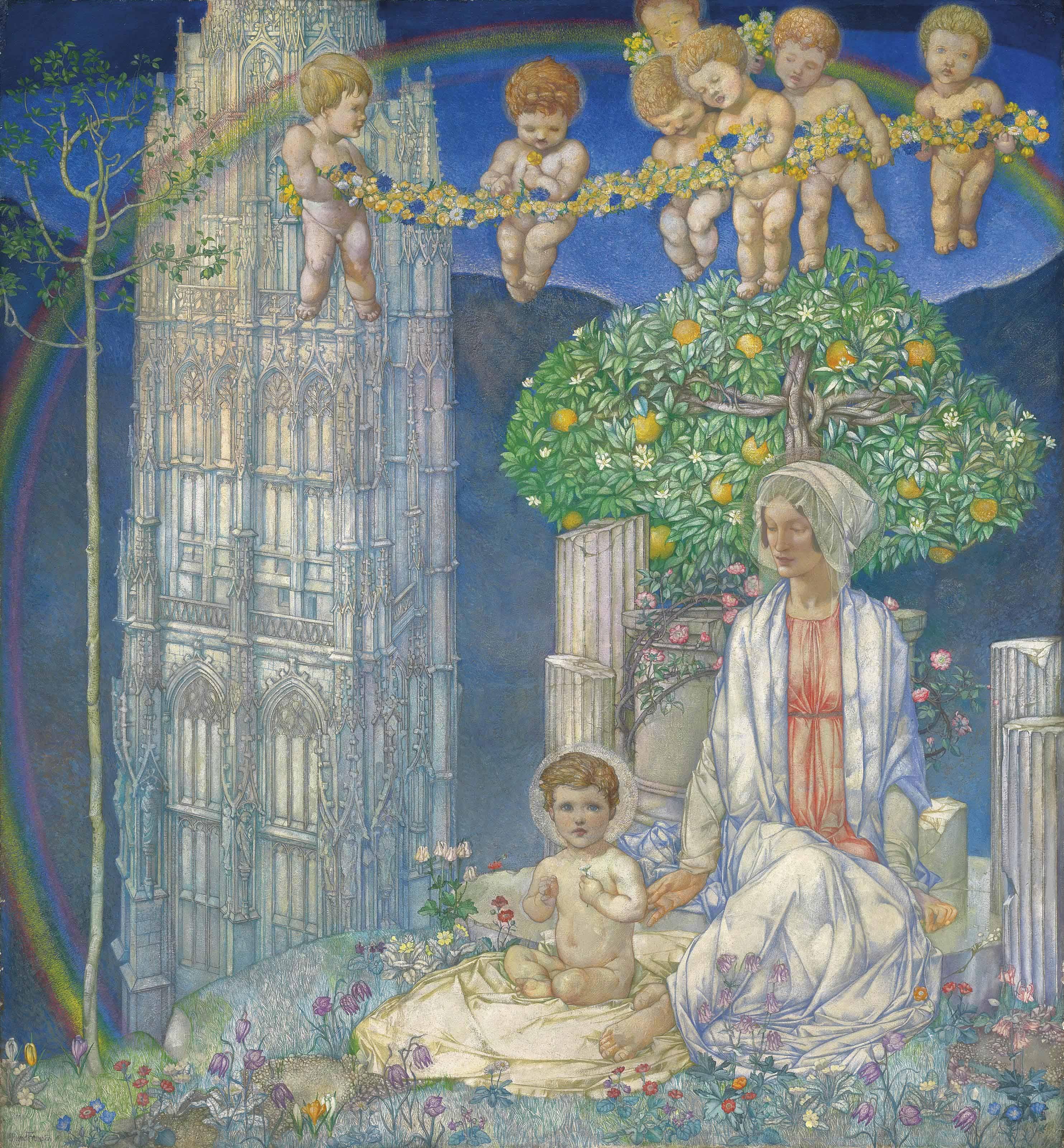 Edward Reginald Frampton - Our Lady of Promise (La Madonna di Promessa)