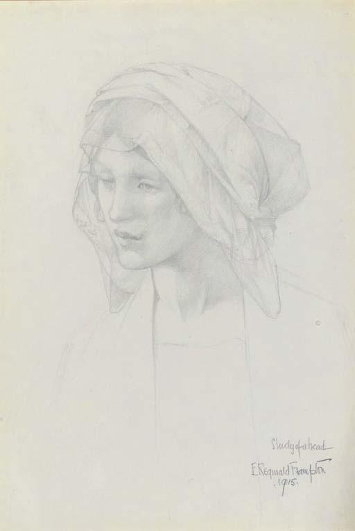Edward Reginald Frampton - Study of a head
