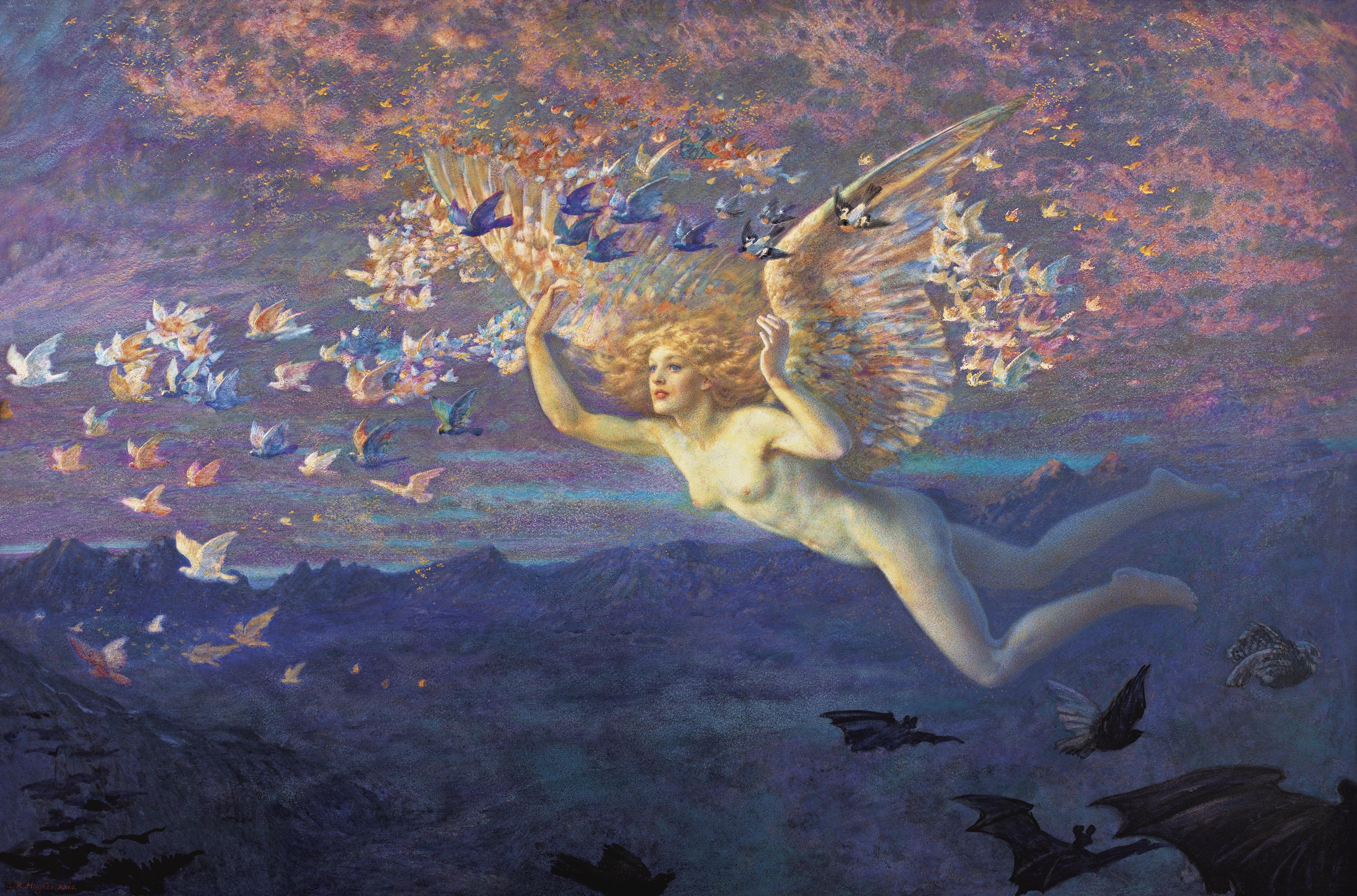 Edward Robert Hughes R.W.S. - Britishwings Of The Morning