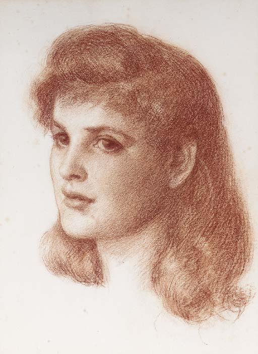 Edward Robert Hughes, R.W.S. - Portrait Head of Elsie Bibby
