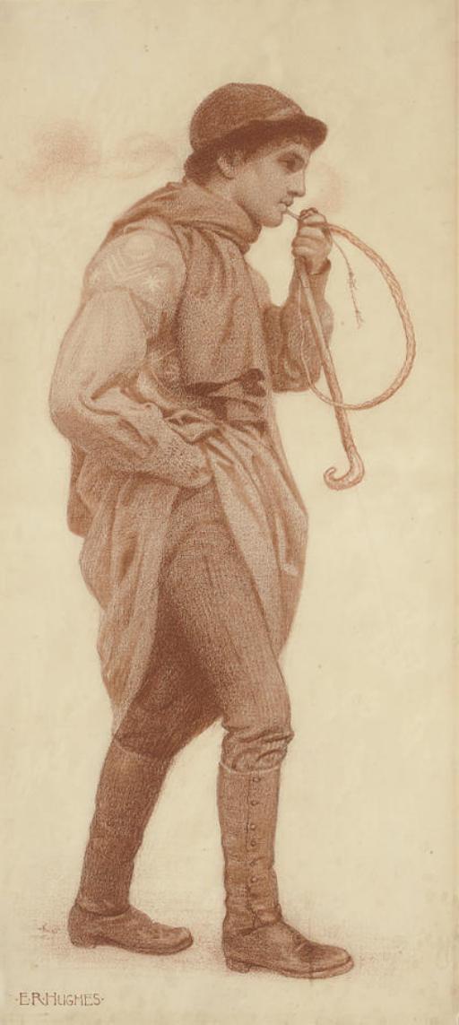 Edward Robert Hughes, R.W.S. - The Pipe Smoker