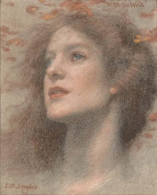 Edward Robert Hughes, R.W.S. - With The Wind