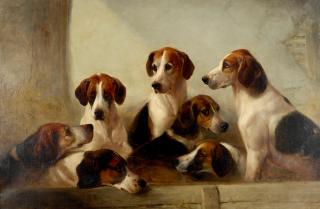 Edward Robert Smythe - Favorite Hounds, the property E. Walter Greene Esq, Master of the Suffolk Hounds