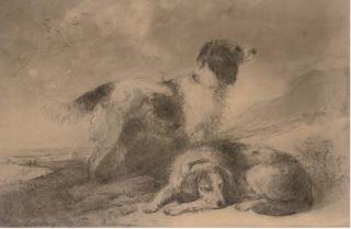 Edward Robert Smythe - Spaniels On The Hill