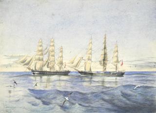 Edward Roper - Carlisle Castle And Newcastle In Waters Off South Africa