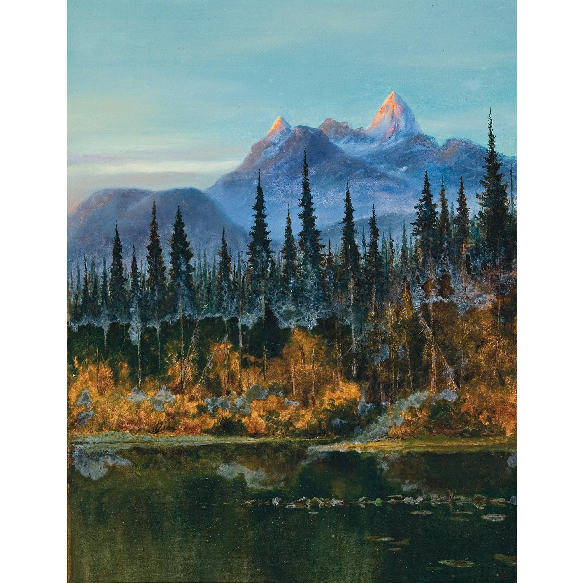 Edward Roper - English view In The Canadian Rockies