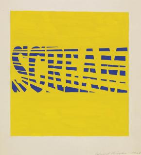 Edward Ruscha - Blue Scream