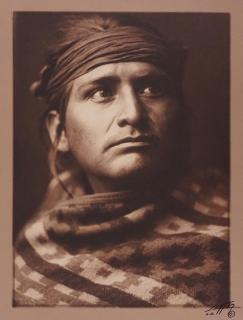 Edward S. Curtis - A Chief of the Desert, Navaho