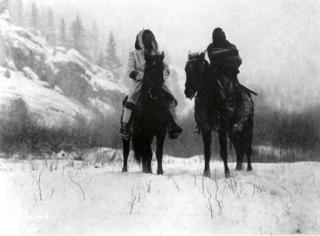 Edward S. Curtis - For a Winter Campaign - Apsaroke