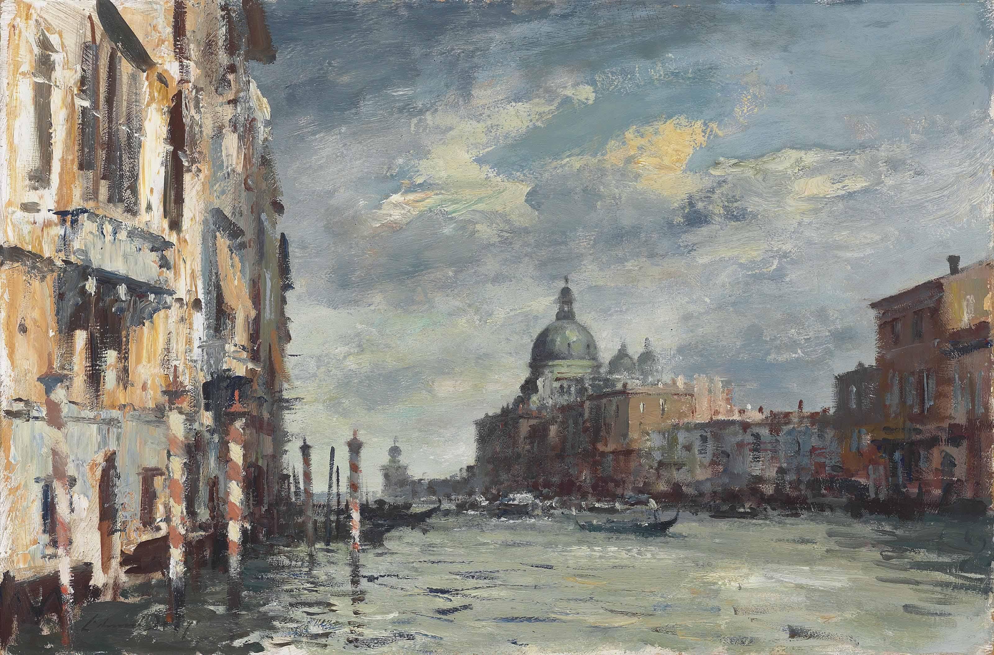 Edward Seago, R.B.A., R.W.S. - Windy Day, Venice