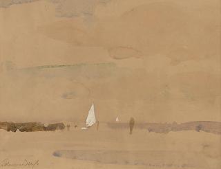 Edward Seago, R.W.S., R.B.A. - A Norfolk waterway