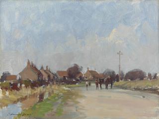 Edward Seago, R.W.S., R.B.A. - A Village In West Norfolk