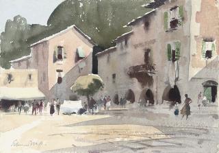 Edward Seago, R.W.S., R.B.A. - Lengthening shadows