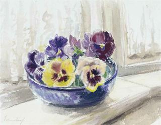 Edward Seago, R.W.S., R.B.A. - Pansies