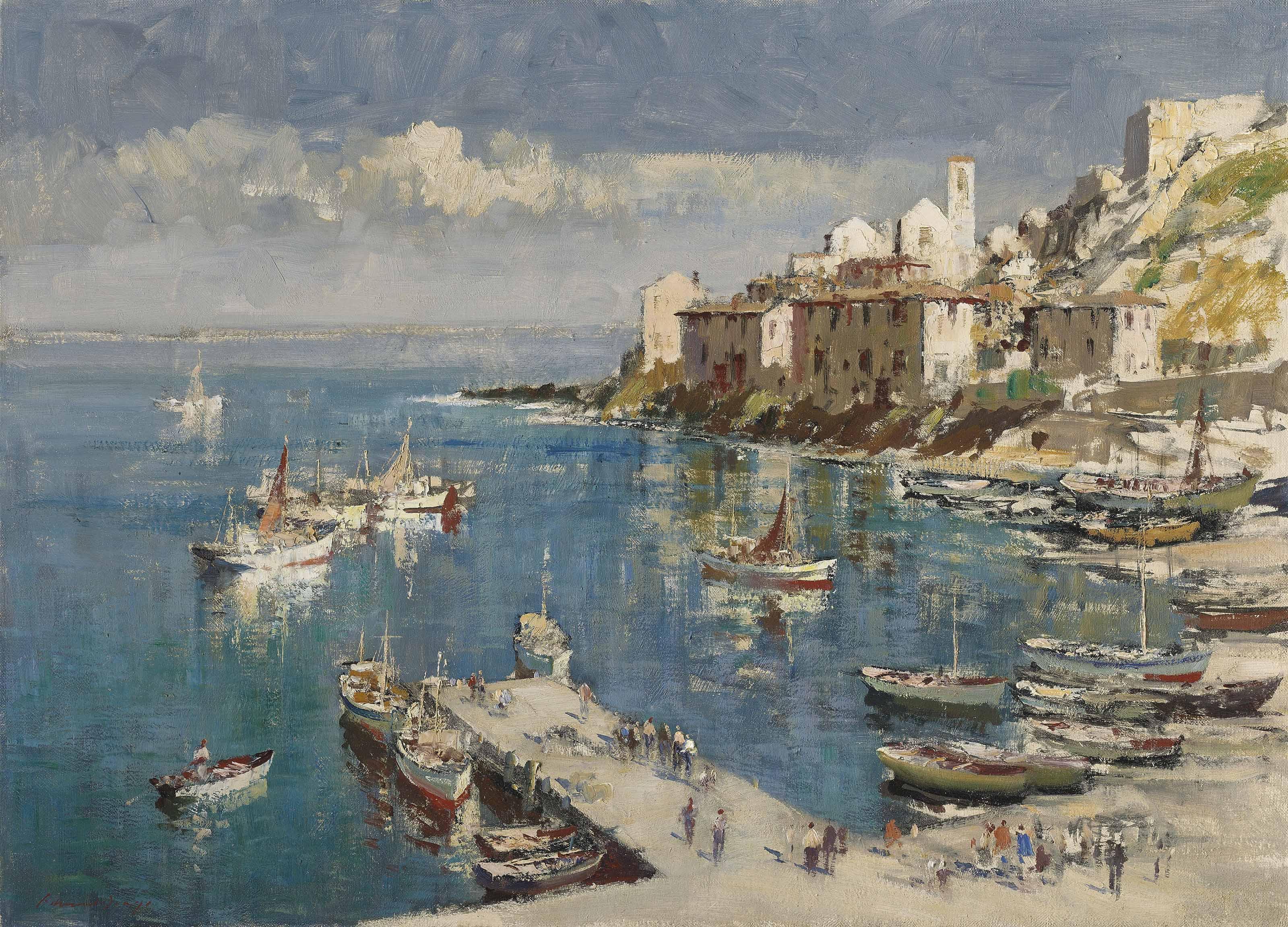 Edward Seago, R.W.S., R.B.A. - Porto Ercole, Tuscany