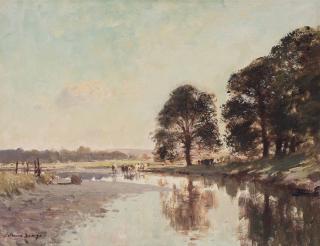 Edward Seago, R.W.S., R.B.A. - September evening, Drumlanrig