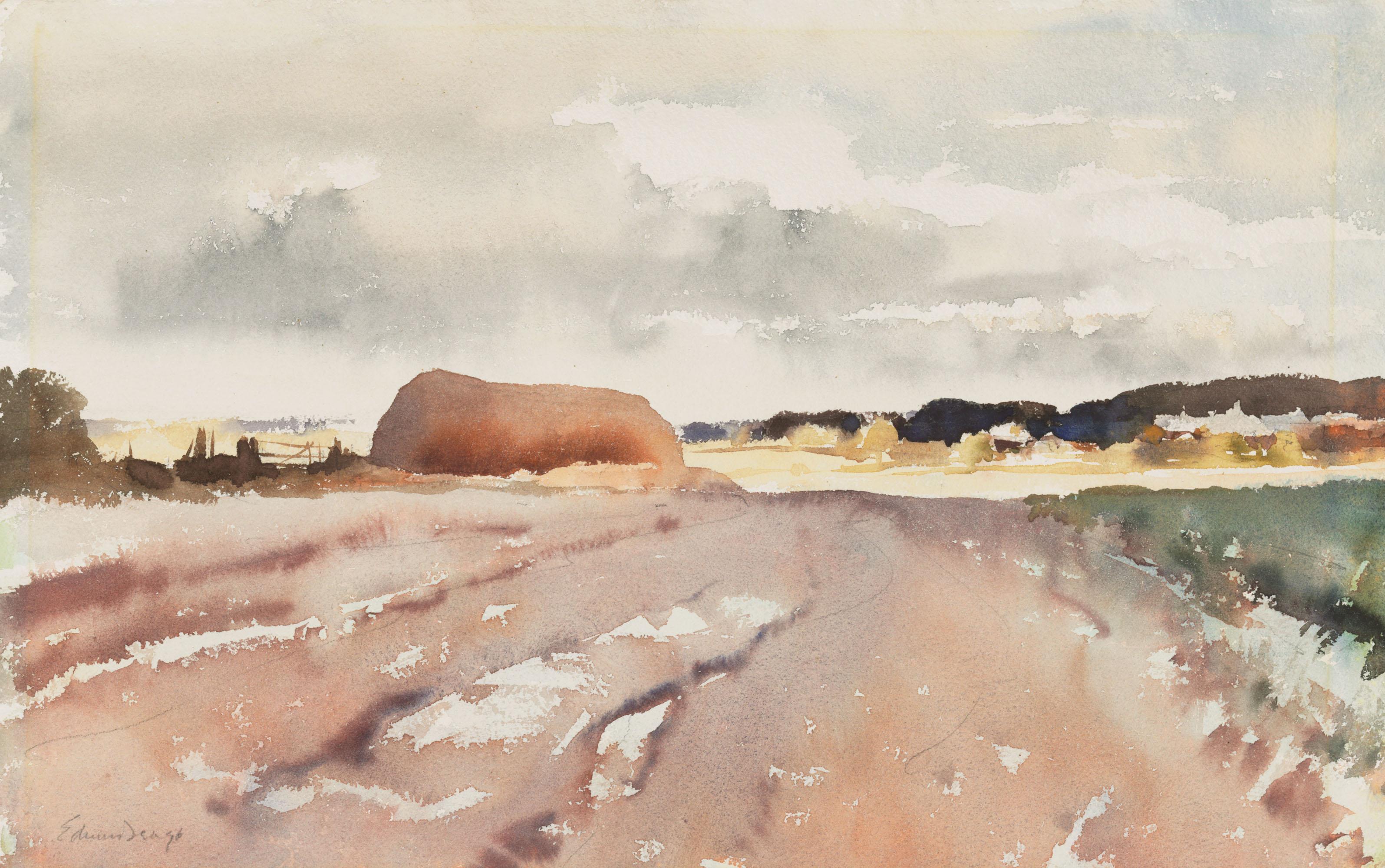 Edward Seago, R.W.S., R.B.A. - The Upland Stack, Norfolk