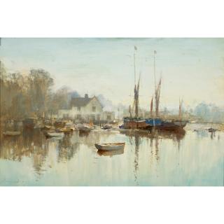Edward Seago, R.W.S. - British november Morning, Pin Mill