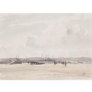 Edward Seago, R.W.S. - The Fishing Harbour, Alges