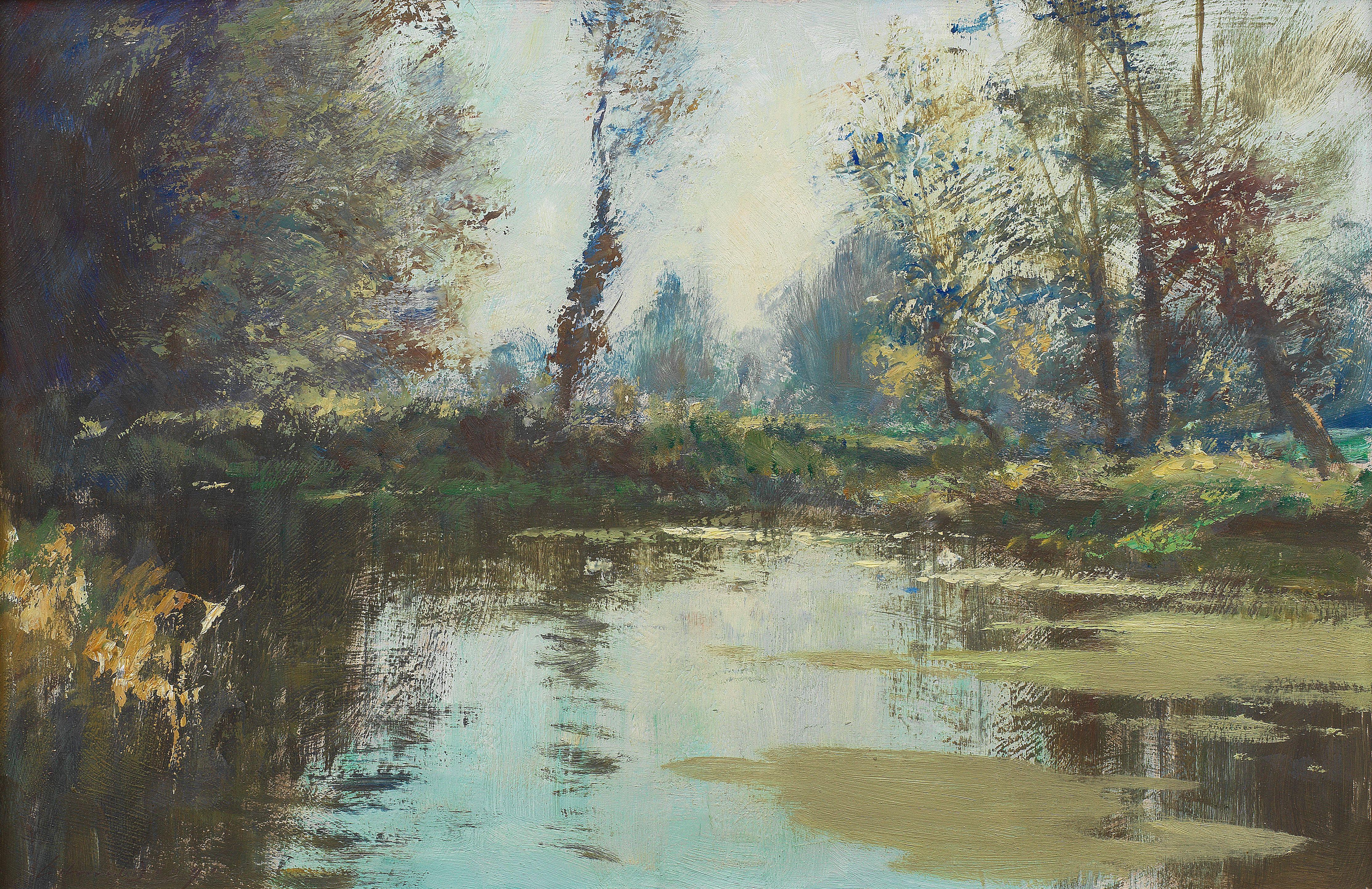 Edward Seago, RWS, RBA - A Norfolk backwater