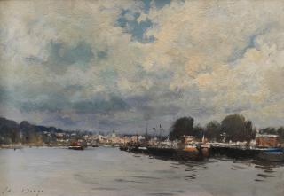 Edward Seago, RWS, RBA - After storm, Conflans