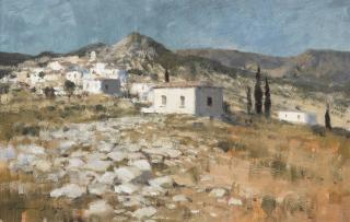 Edward Seago, RWS, RBA - Hill Village In The Peloponnese