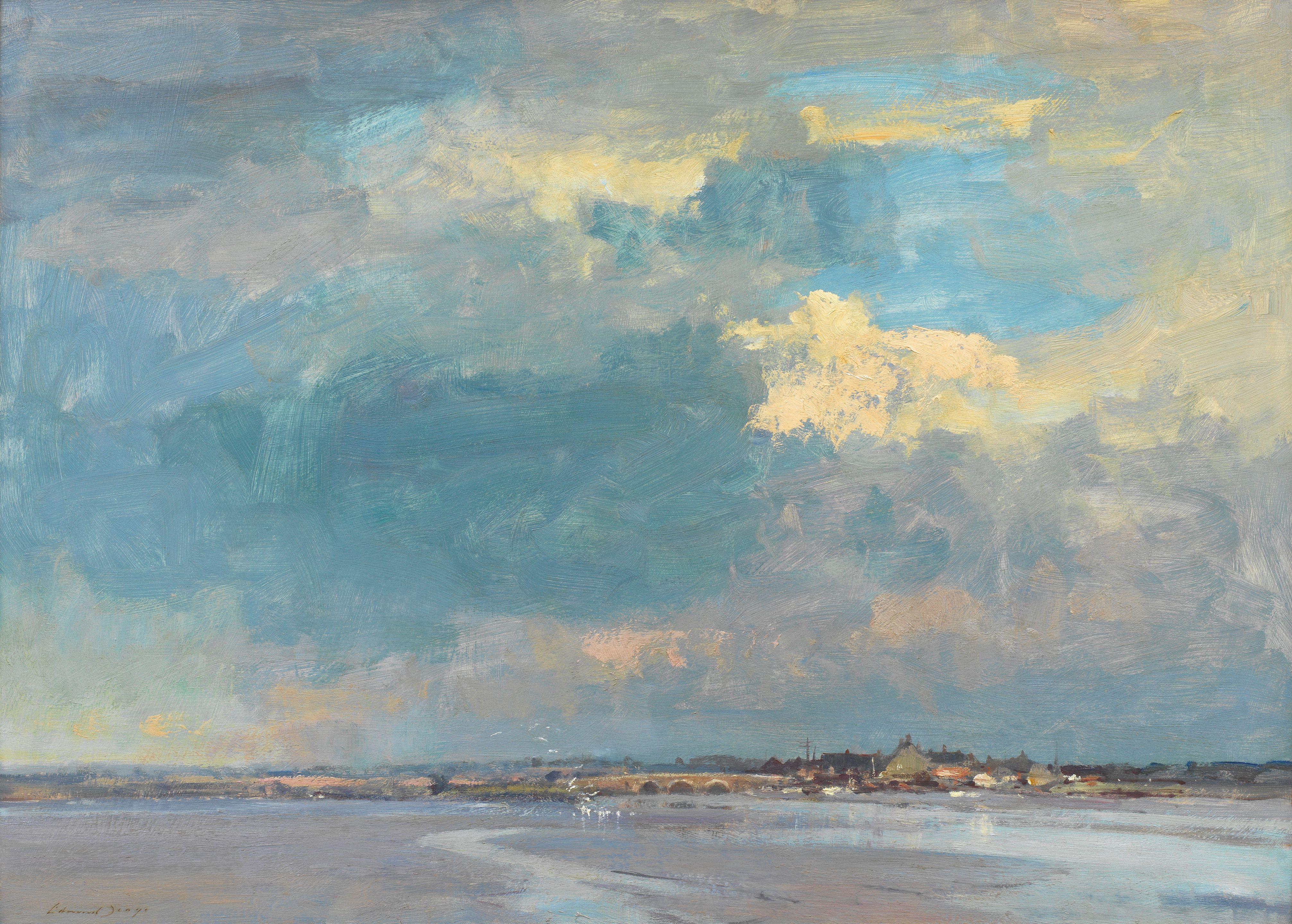 Edward Seago, RWS, RBA - Low Water, Manningtree, Essex