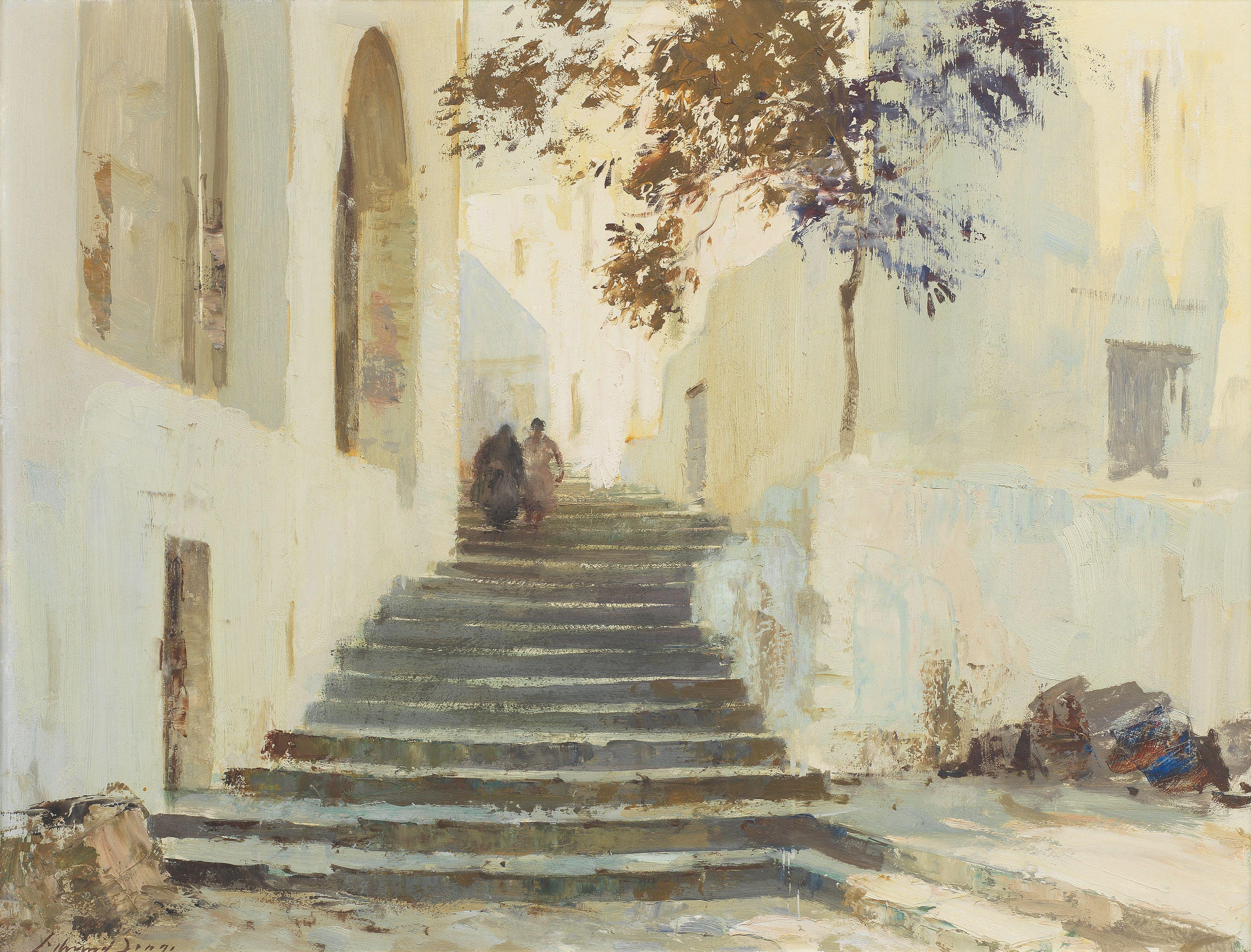 Edward Seago, RWS, RBA - Morning sunlight, Ponza