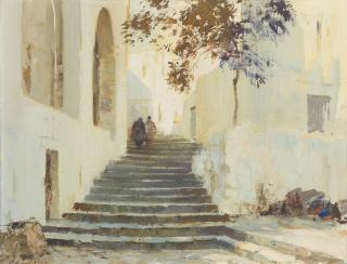 Edward Seago, RWS, RBA - Morning sunlight, Ponza