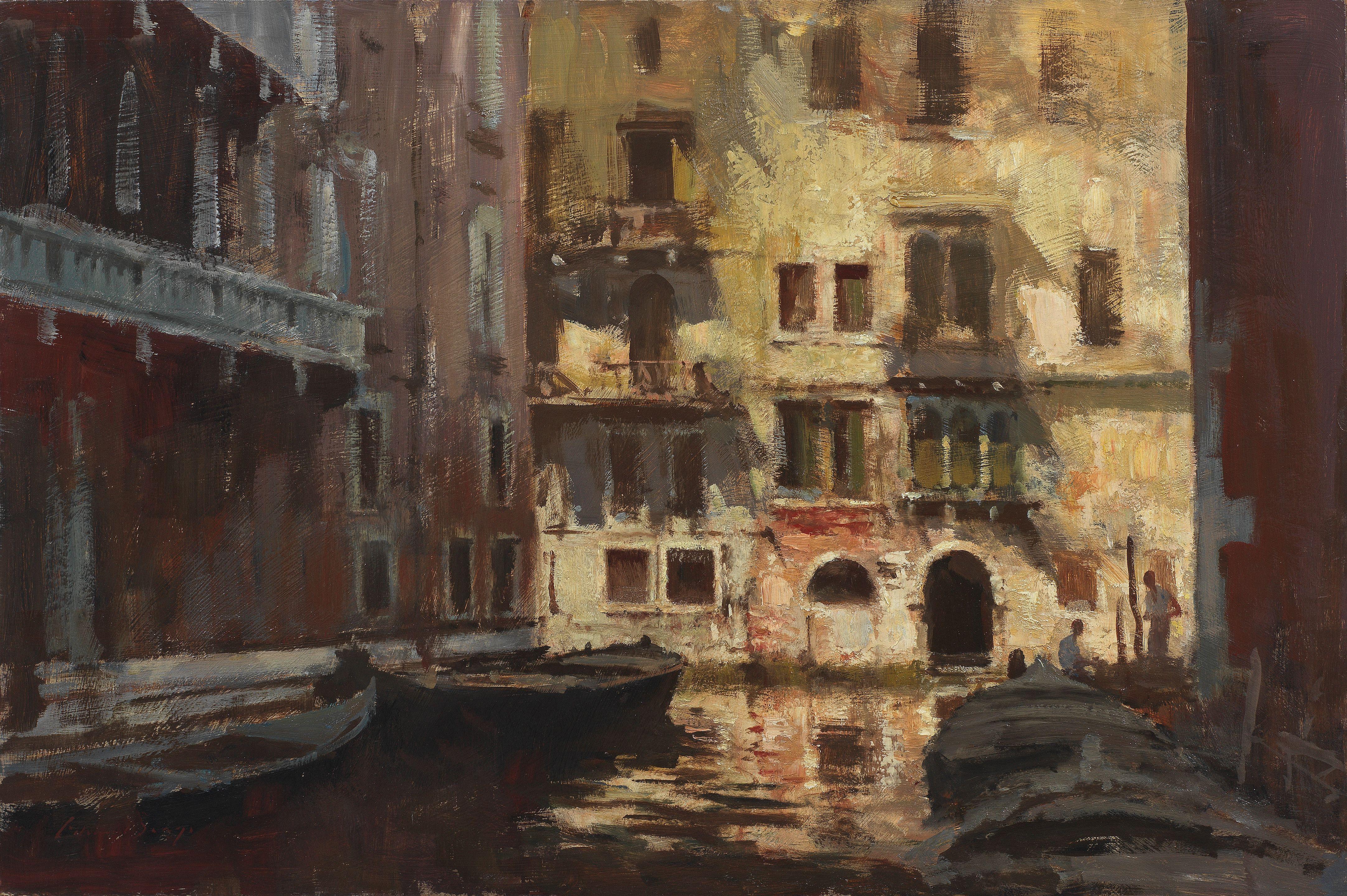 Edward Seago, RWS, RBA - Old houses, Venice