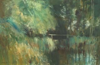 Edward Seago, RWS, RBA - The green pool