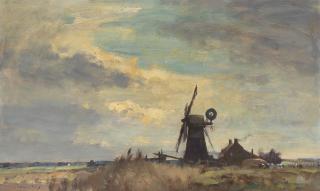 Edward Seago, RWS, RBA - The marsh mill - Norfolk