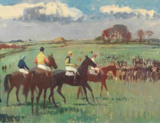 Edward Seago, RWS, RBA - The Norfolk Point-to-Point