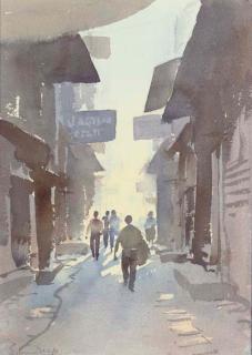 Edward Seago - A Street In Istanbul, Turkey