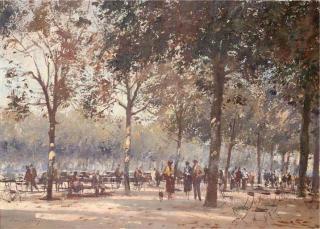 Edward Seago - Autumn Dans Le Champs Elysée [Sic]