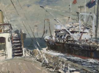 Edward Seago - Britannia Oiling A Bream From Wave Chief