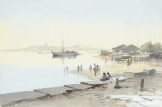 Edward Seago - Entrance to the Golden Horn, Istanbul