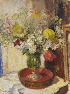 Edward Seago - Flowers In A Vase